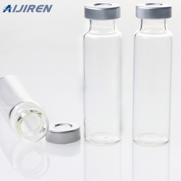 clear 20ml borosil gc vials with flat bottom for analysis instrument Aijiren
